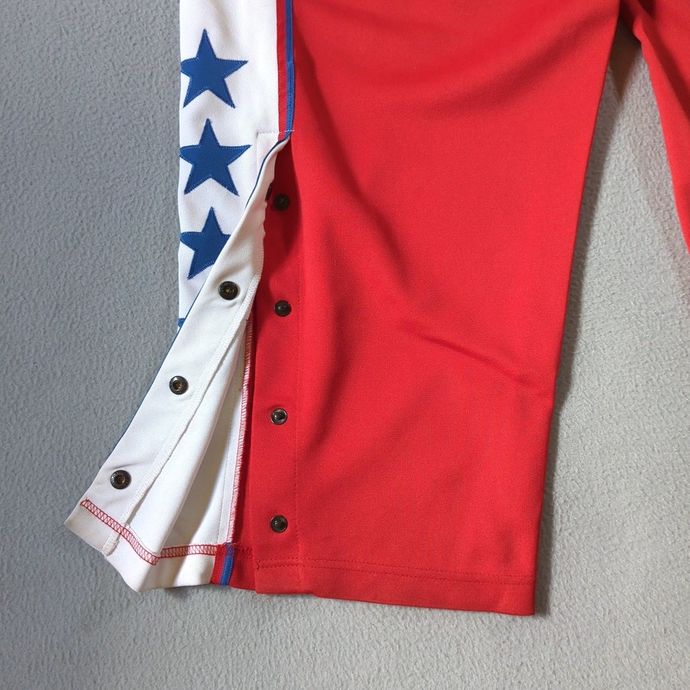 Nike Philadelphia 76ers Warm Up Pants Mens XL Red NBA Breakaway Stars Vintage - Picture 6 of 12